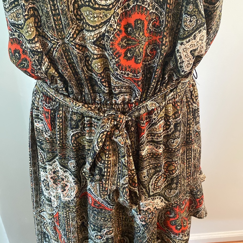 Express Multicolor Patterned Halter Dress - Picture 3 of 14